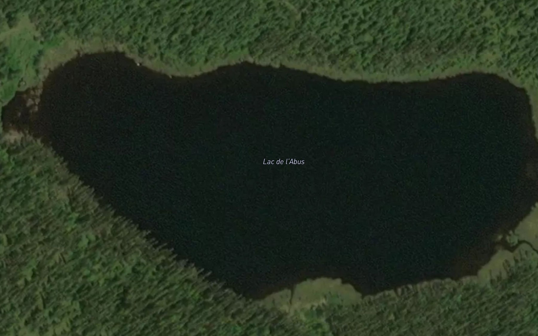 Satellite map of the Lac de l'Abus