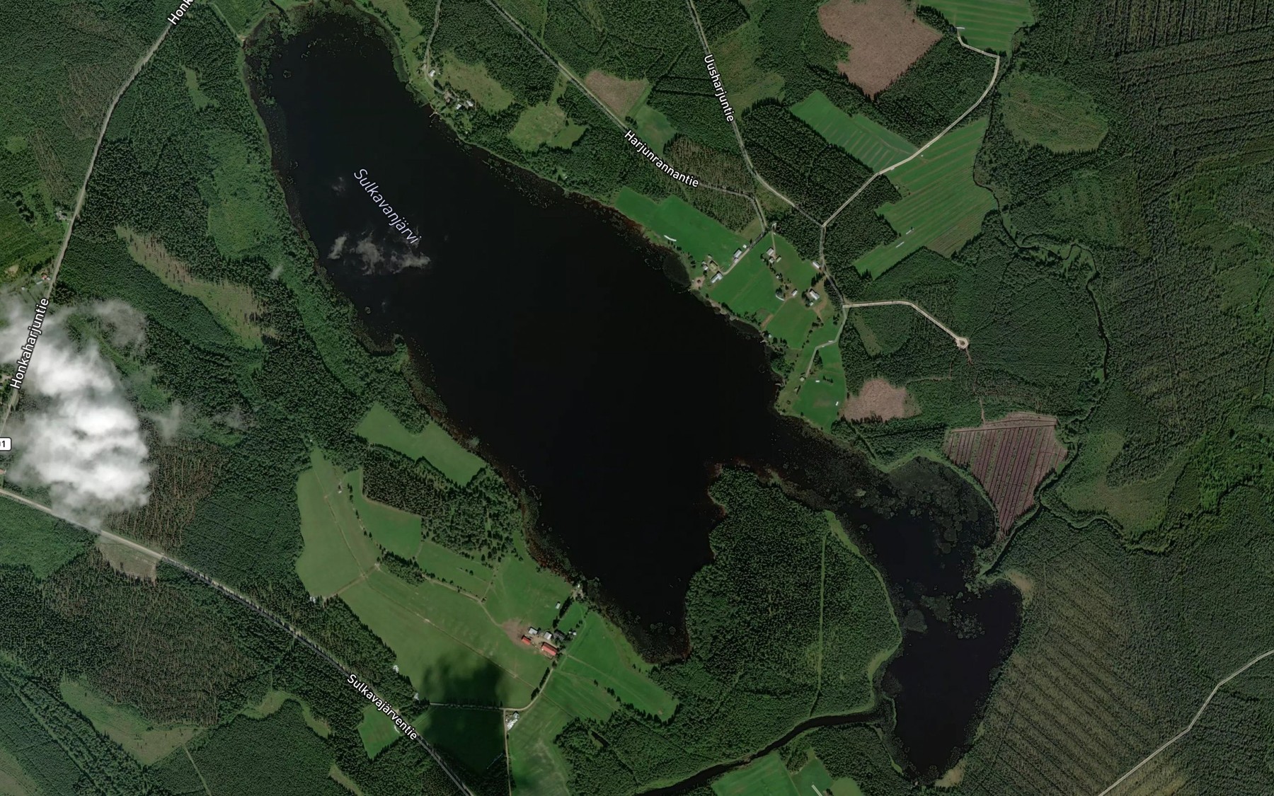 Satellite map of the Sulkavanjarvi