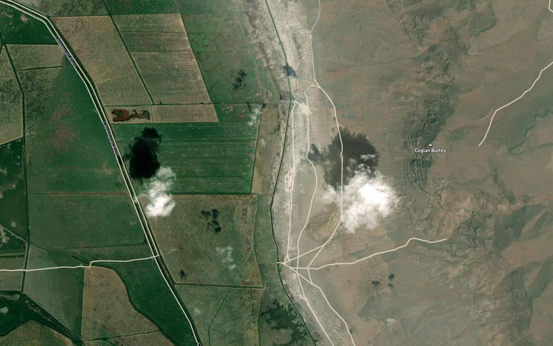 Satellite map of the Outside Canal