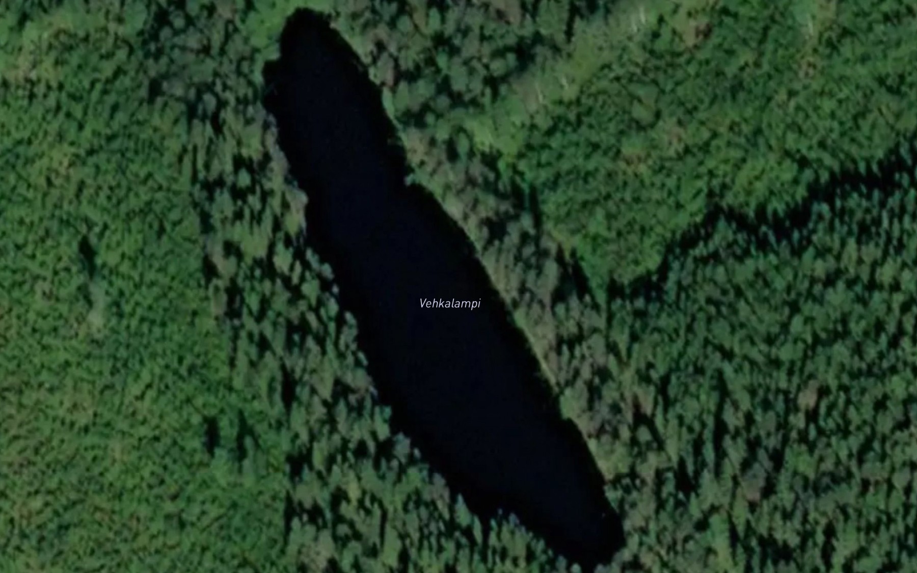 Satellite map of the Vehkalampi