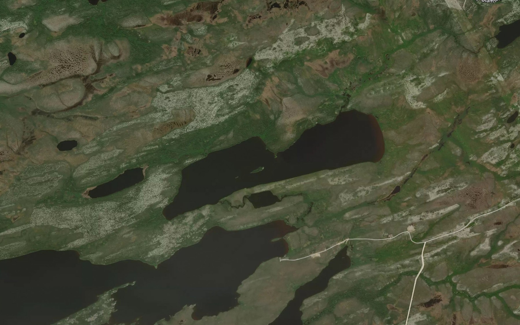 Satellite map of the Lac Achan Amikap