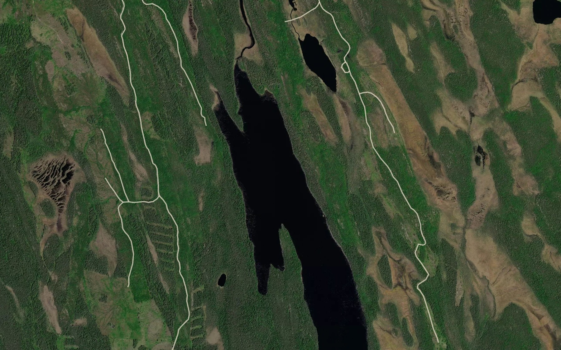 Satellite map of the Ozero Nizhneye Gauk-Yarvi