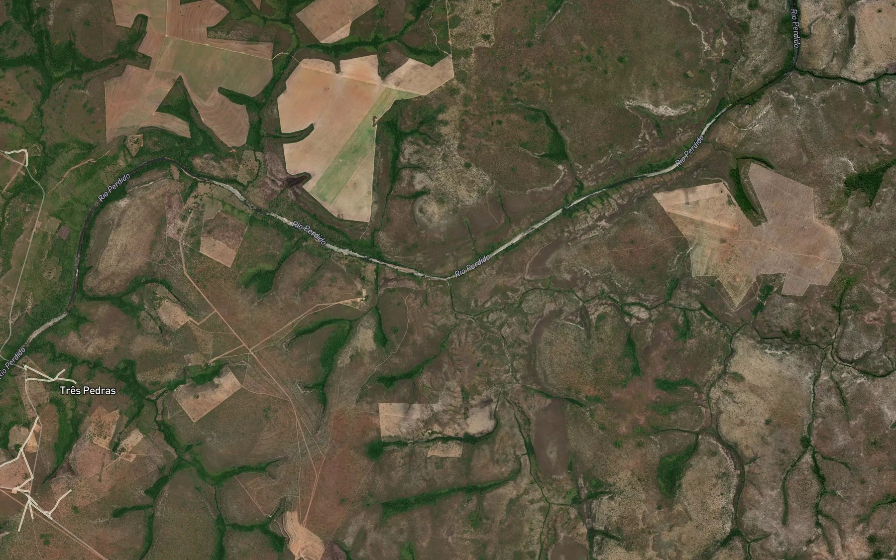 Satellite map of the Ribeirao Pubeiro