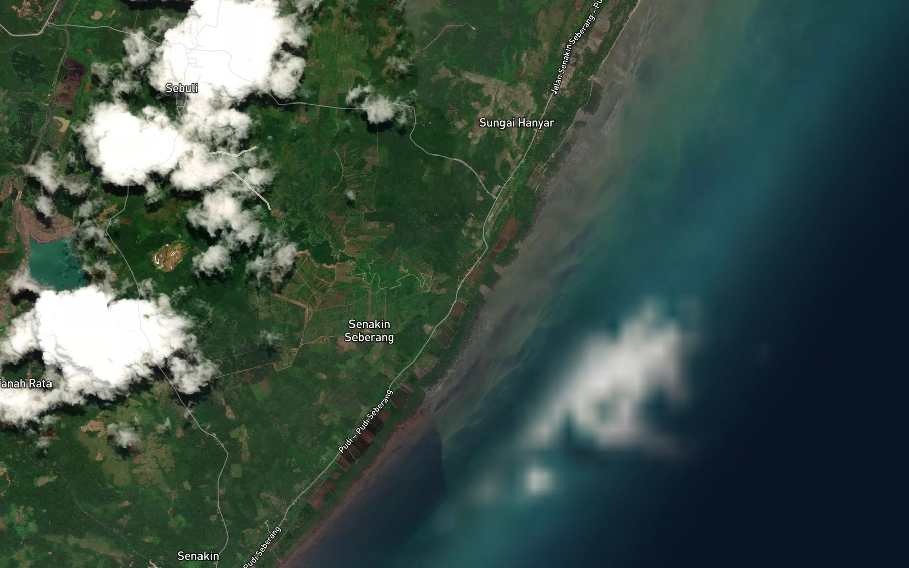 Satellite map of the Sungai Paring