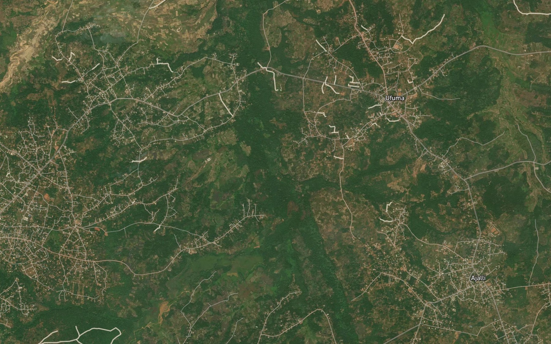 Satellite map of the River Ugbo
