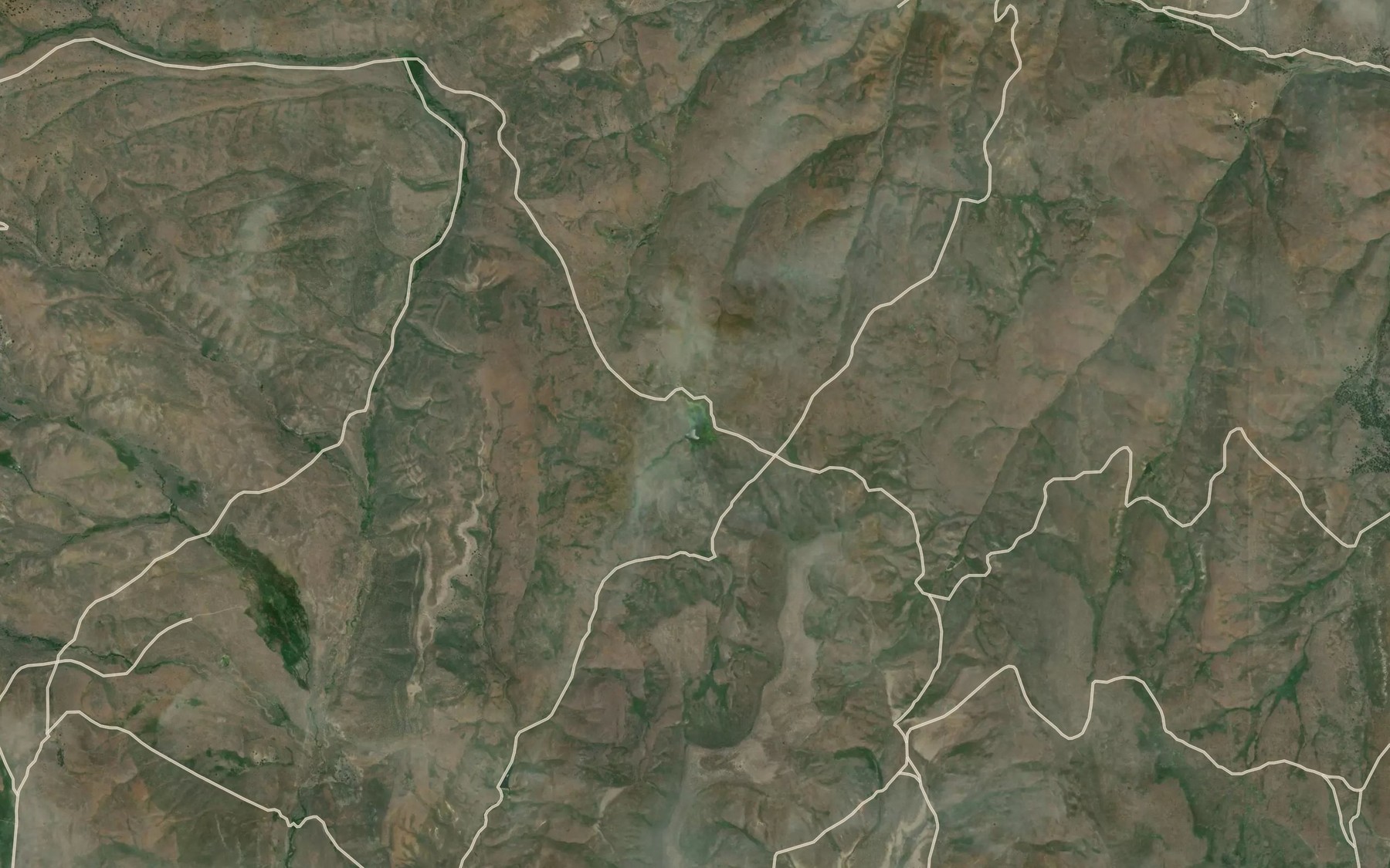 Satellite map of the Big Flat Reservoir
