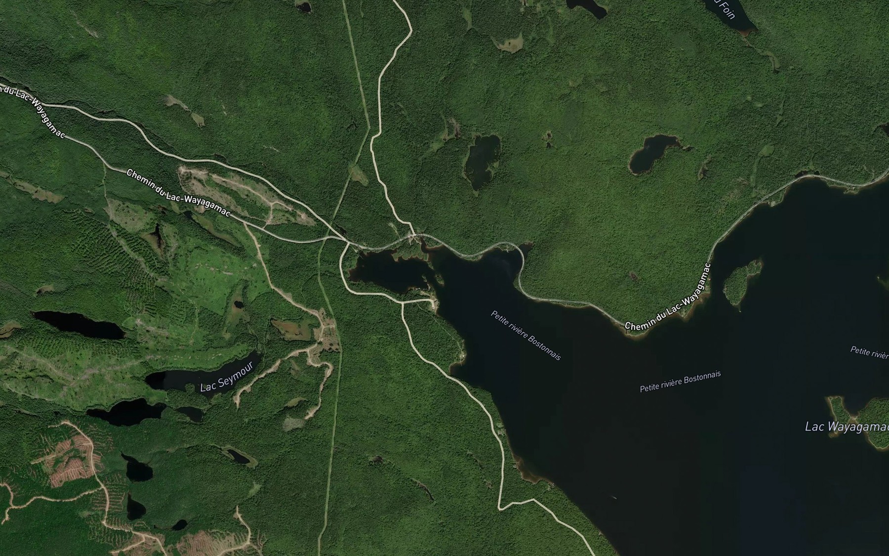 Satellite map of the Baie Fabi