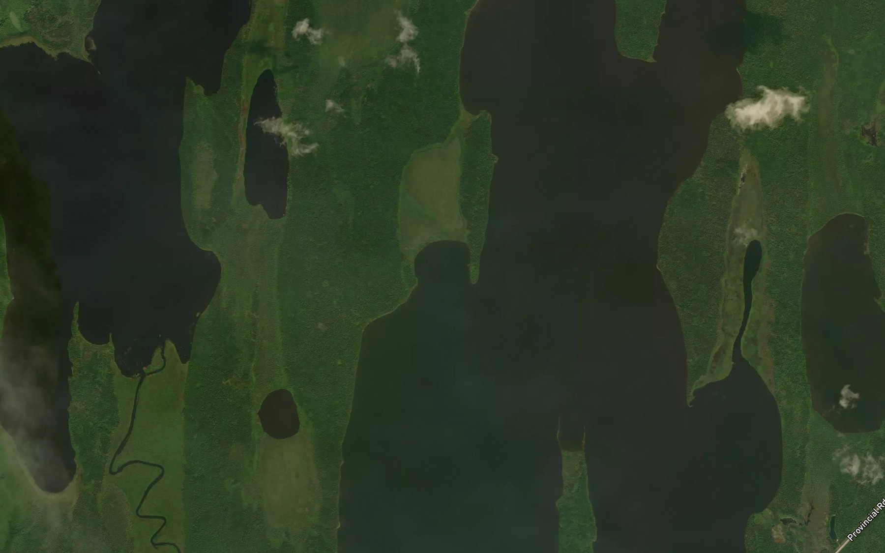 Satellite map of the Widgeon Bay