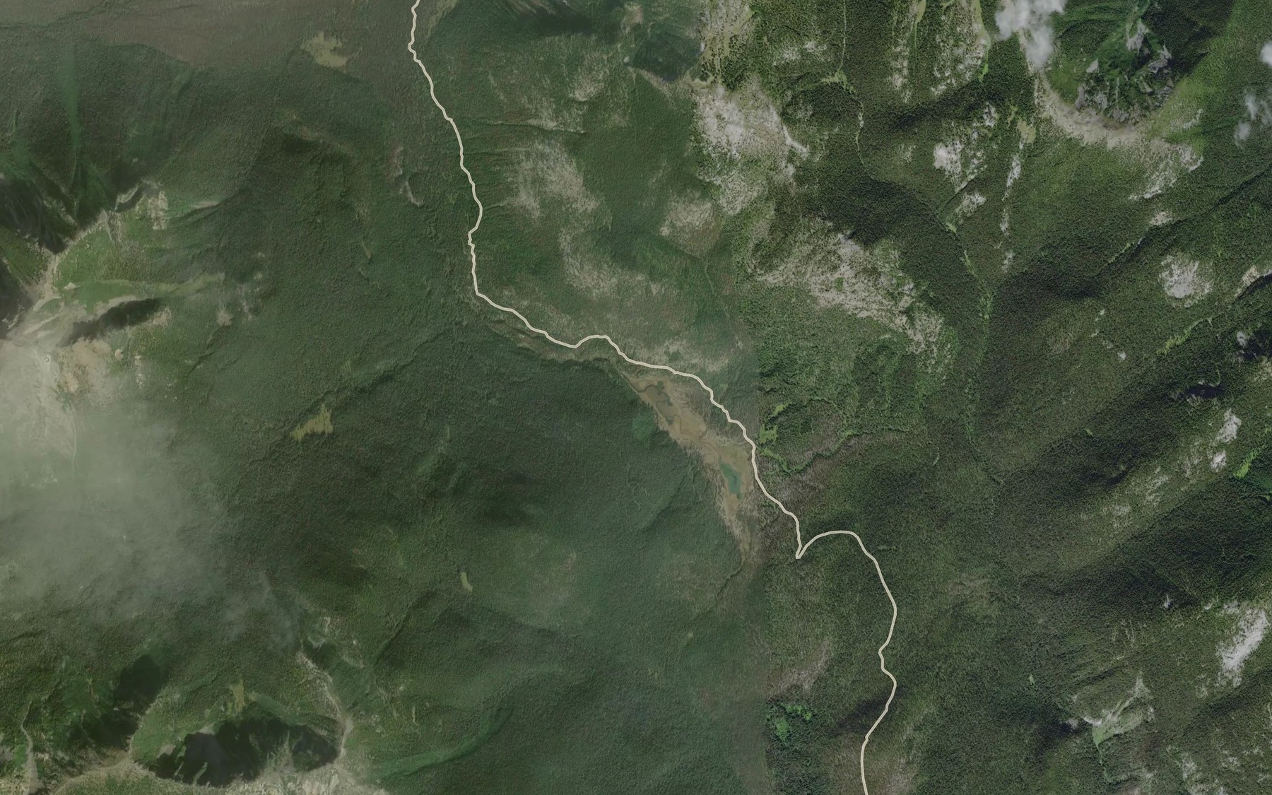 Satellite map of the Otter Lakes