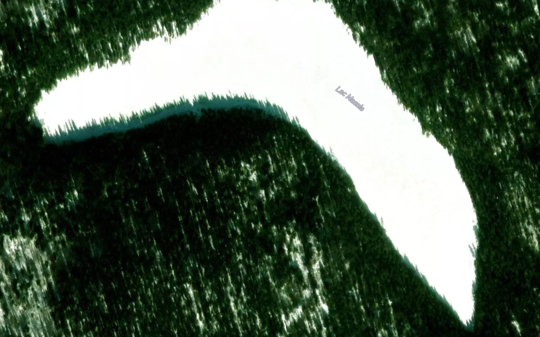 Satellite map of the Lac Massie