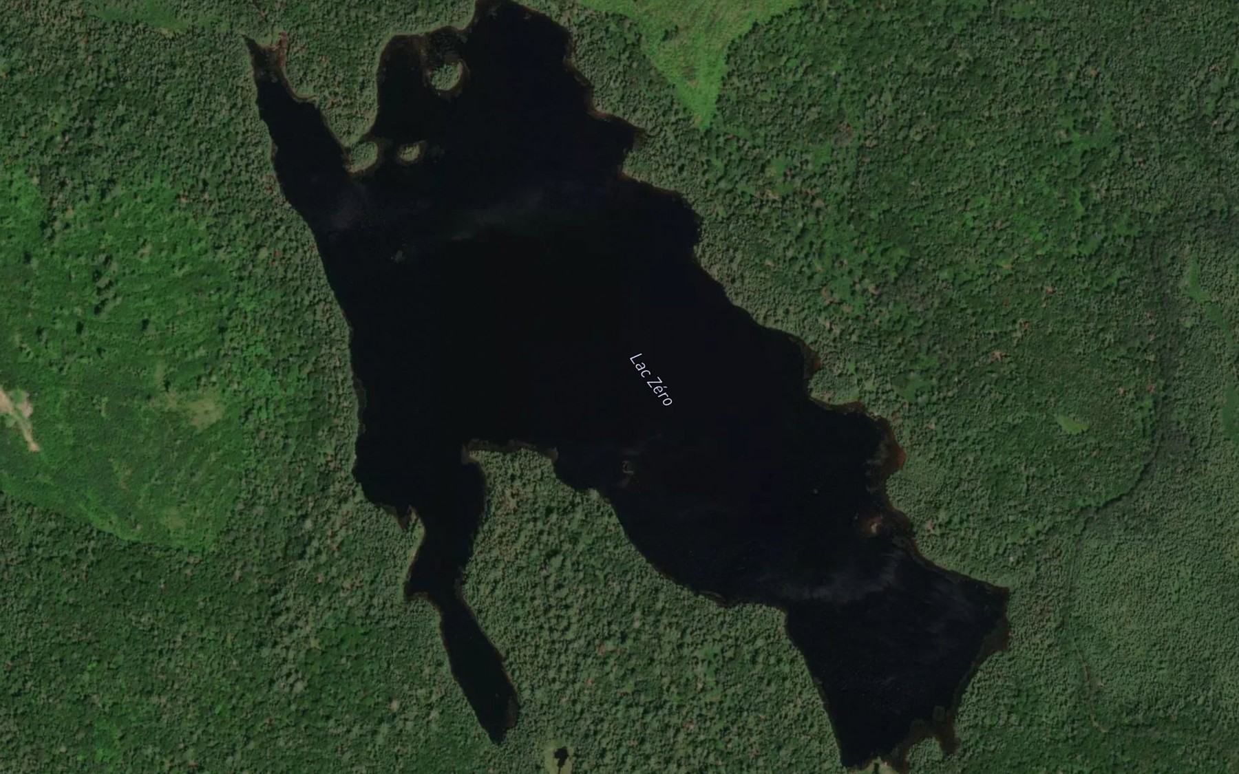 Satellite map of the Lac Zero