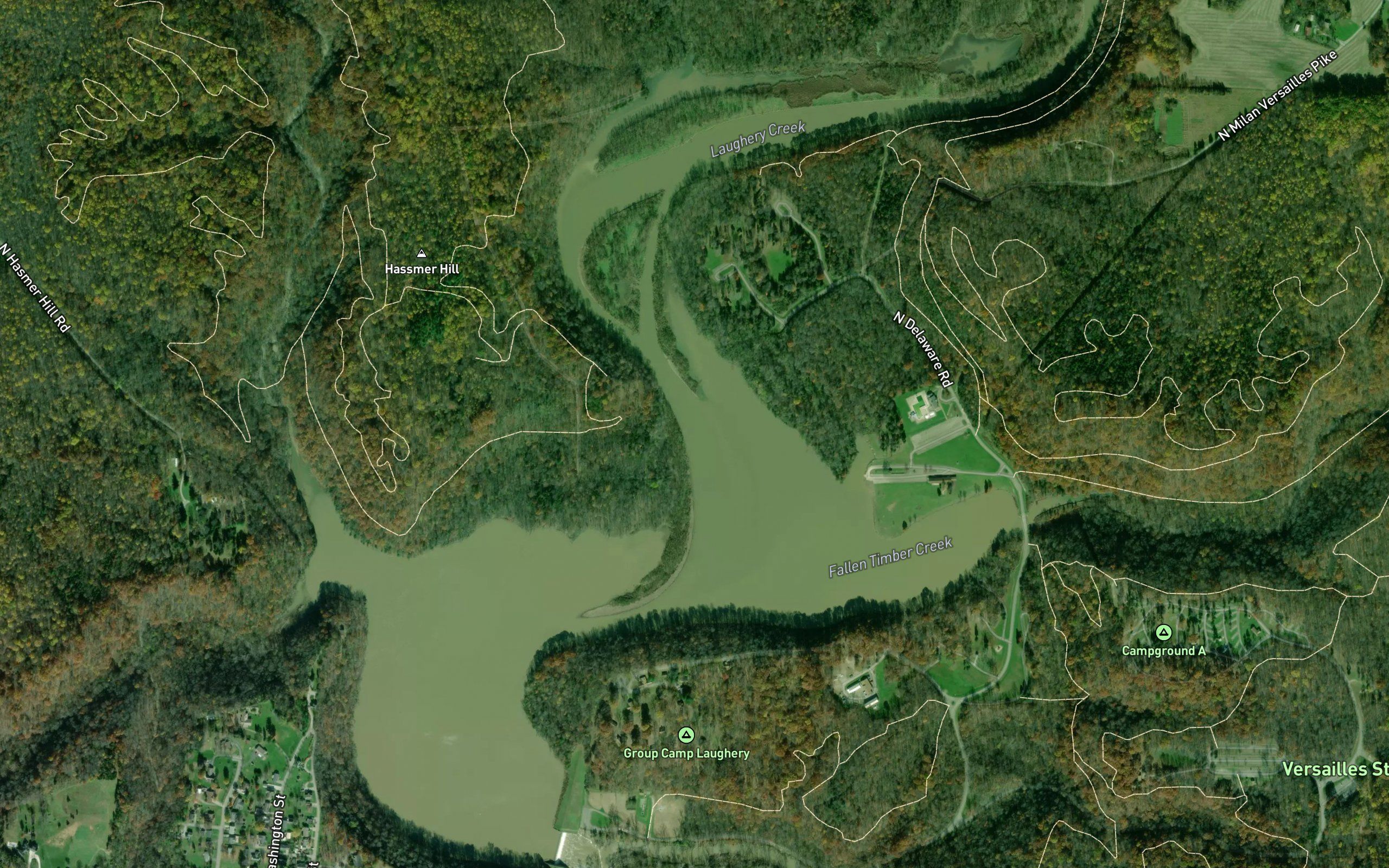 Versailles State Park Dam