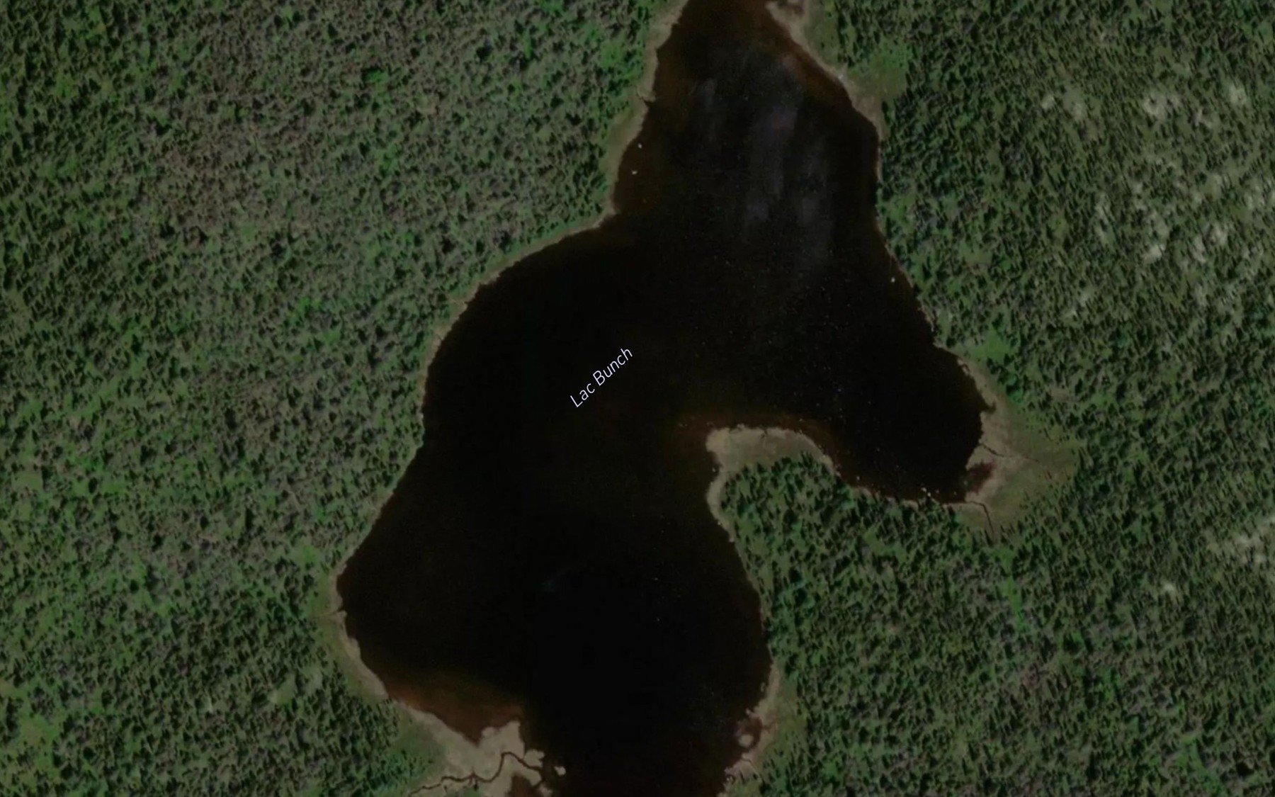 Satellite map of the Lac Bunch