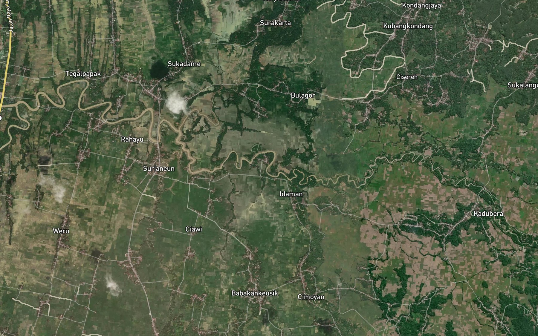 Satellite map of the Ci Kobut
