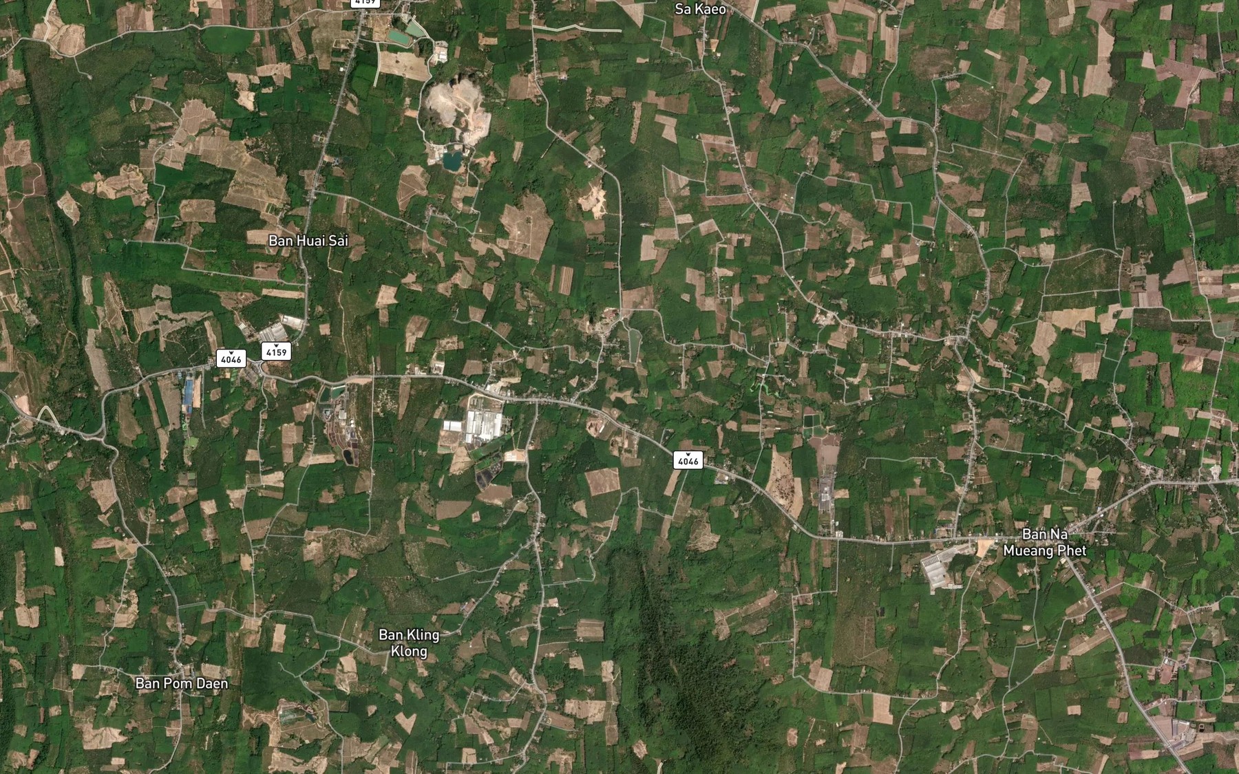 Satellite map of the Khlong Bon
