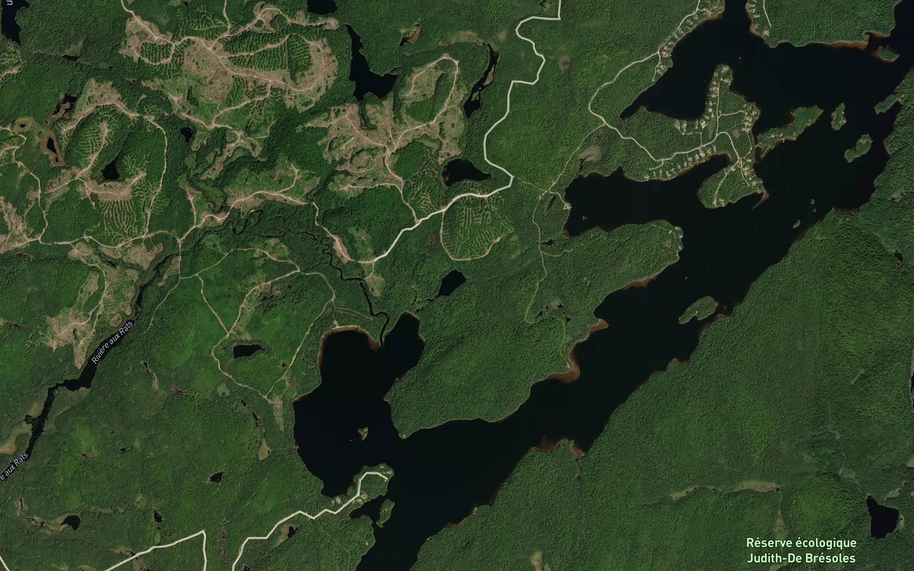 Satellite map of the Lac a Jim