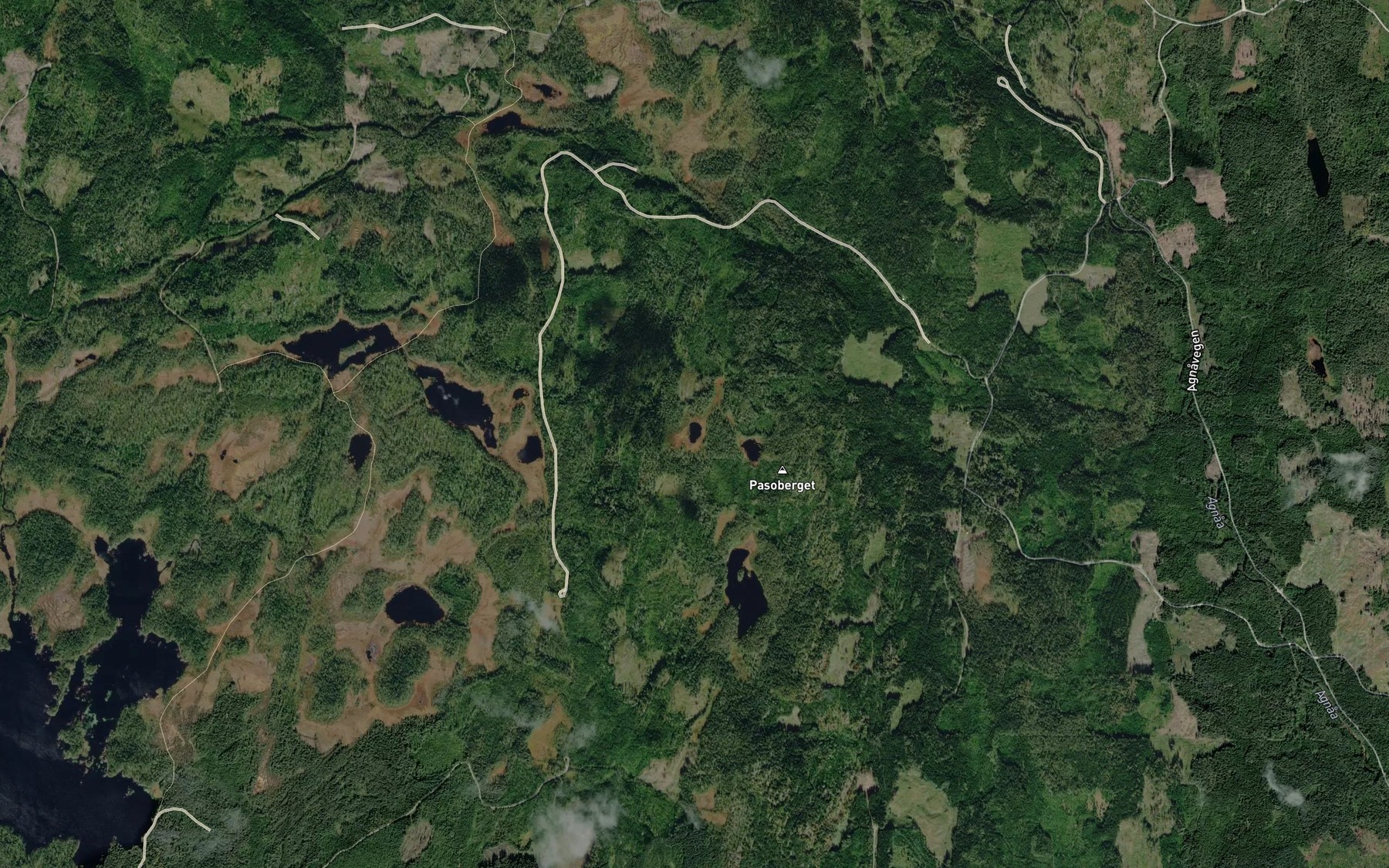 Satellite map of the Elgtjennet