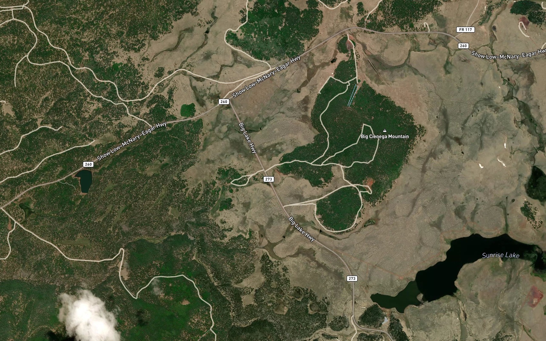 Satellite map of the Kessay Spring