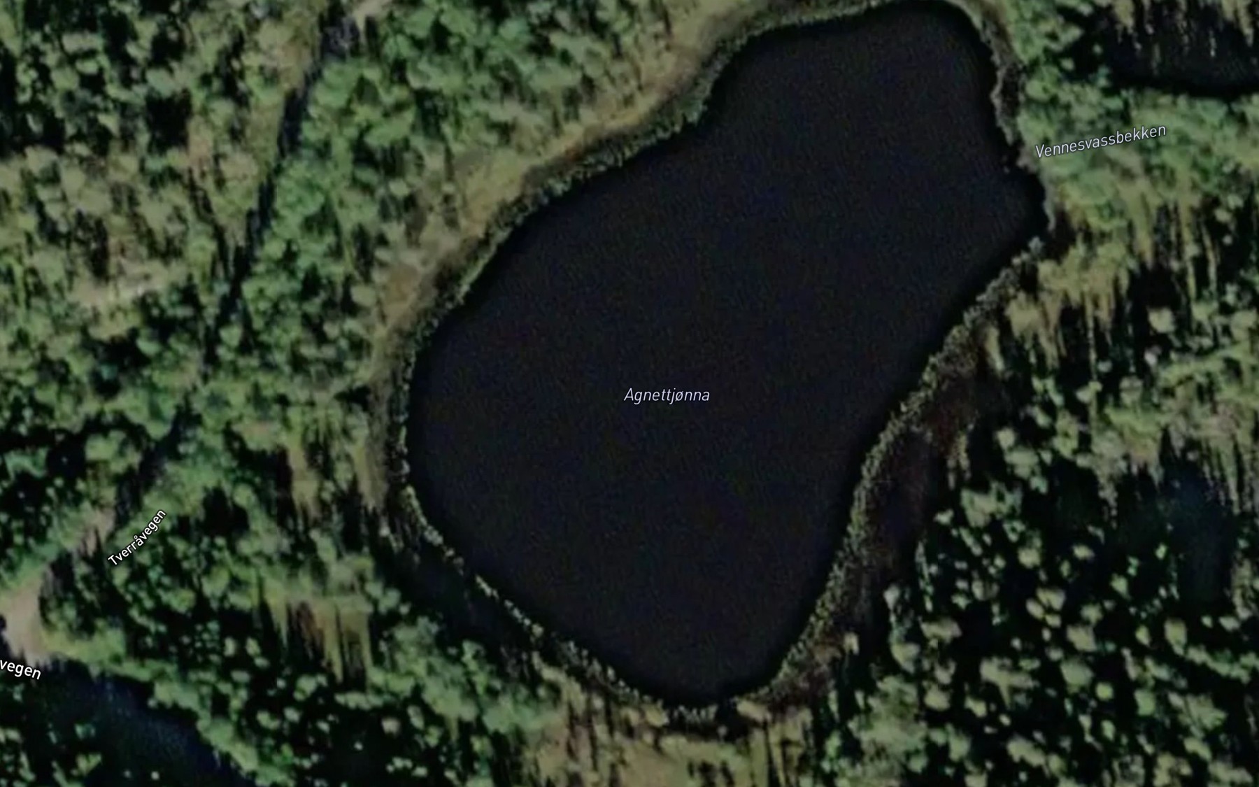 Satellite map of the Agnettjorna