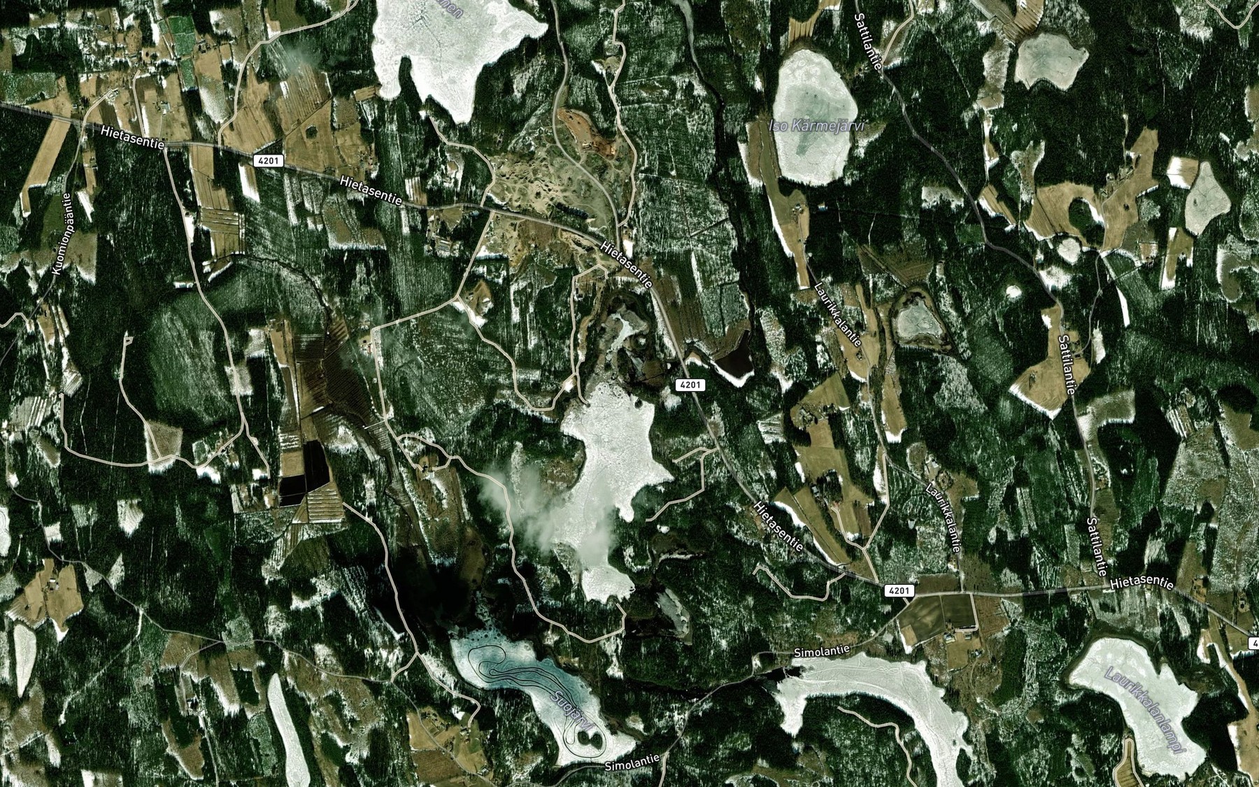 Satellite map of the Lavusjoki