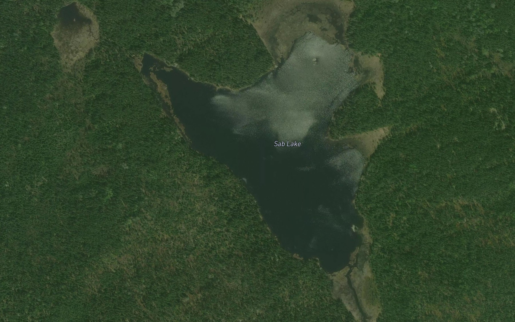 Satellite map of the Sab Lake