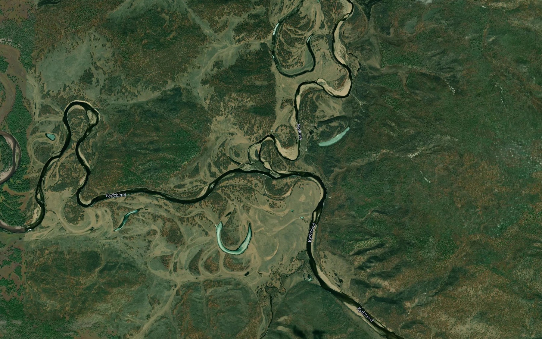 Satellite map of the Muyasyn