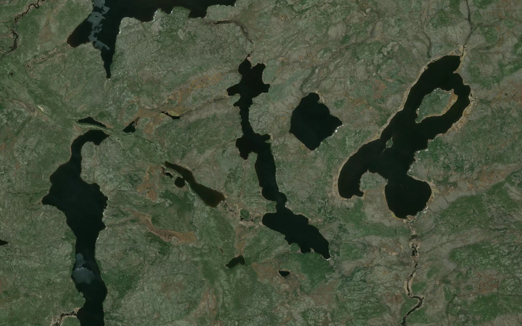 Satellite map of the Knox Lake
