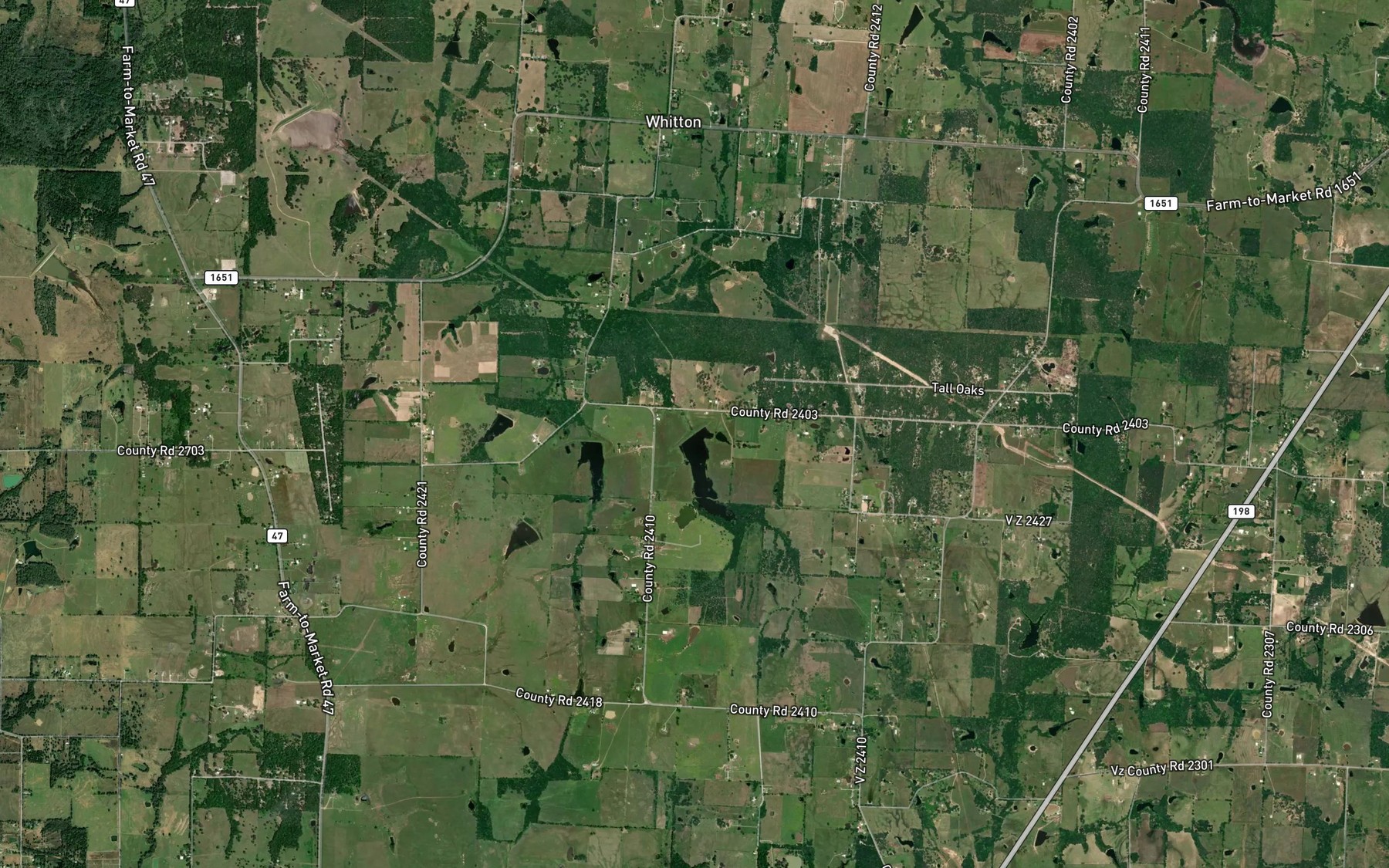 Satellite map of the Soil Conservation Service Site 135b Reservoir