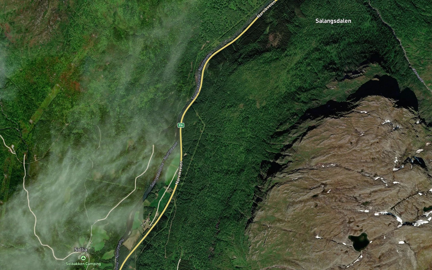 Satellite map of the Lappjordbekken