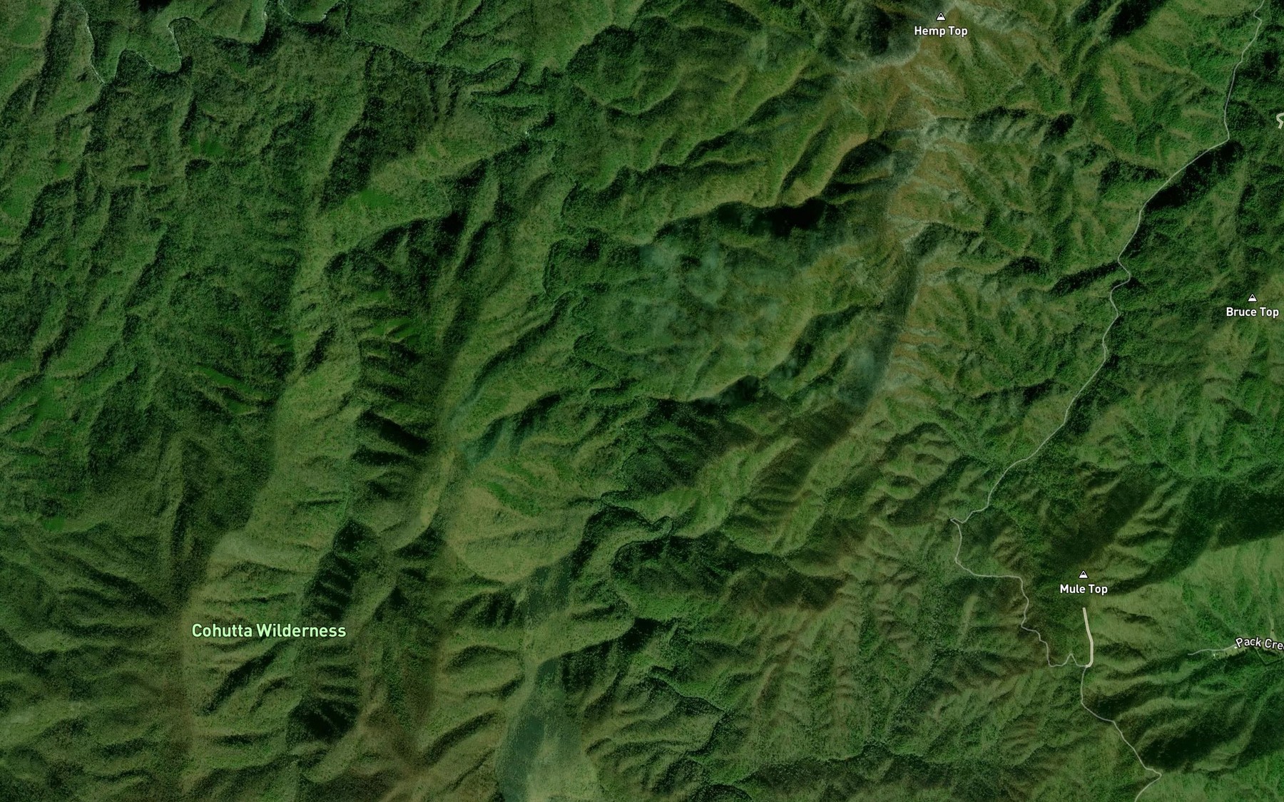 Satellite map of the Rockwall Branch