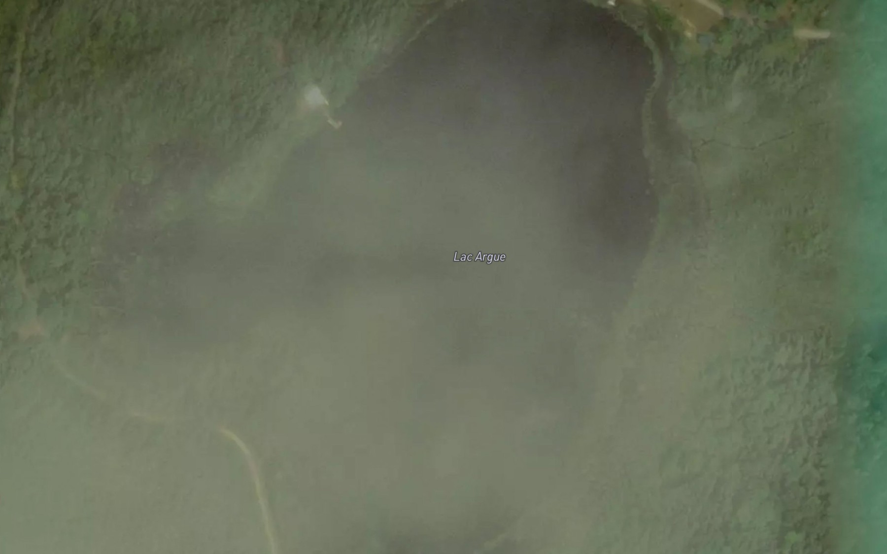 Satellite map of the Lac Argue