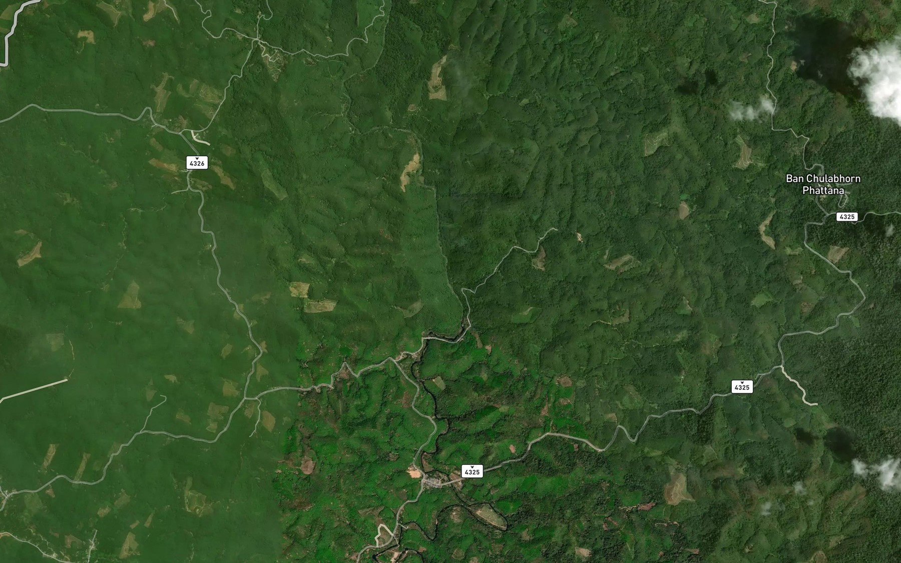 Satellite map of the Khlong Mu Bo