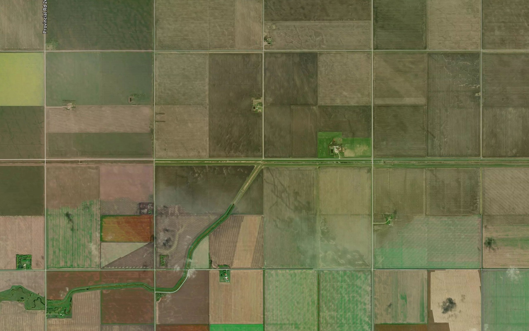 Satellite map of the Graham Creek