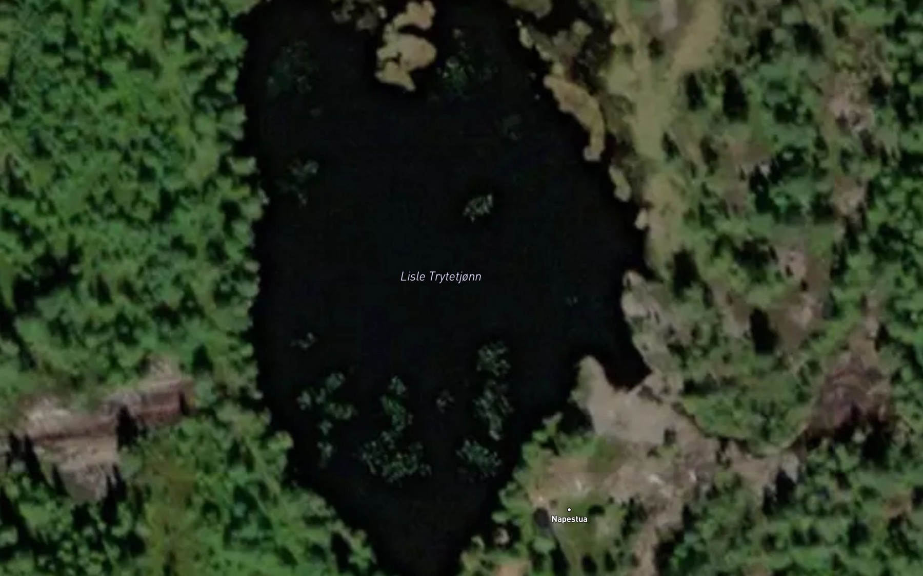 Satellite map of the Lisle Trytetjonn