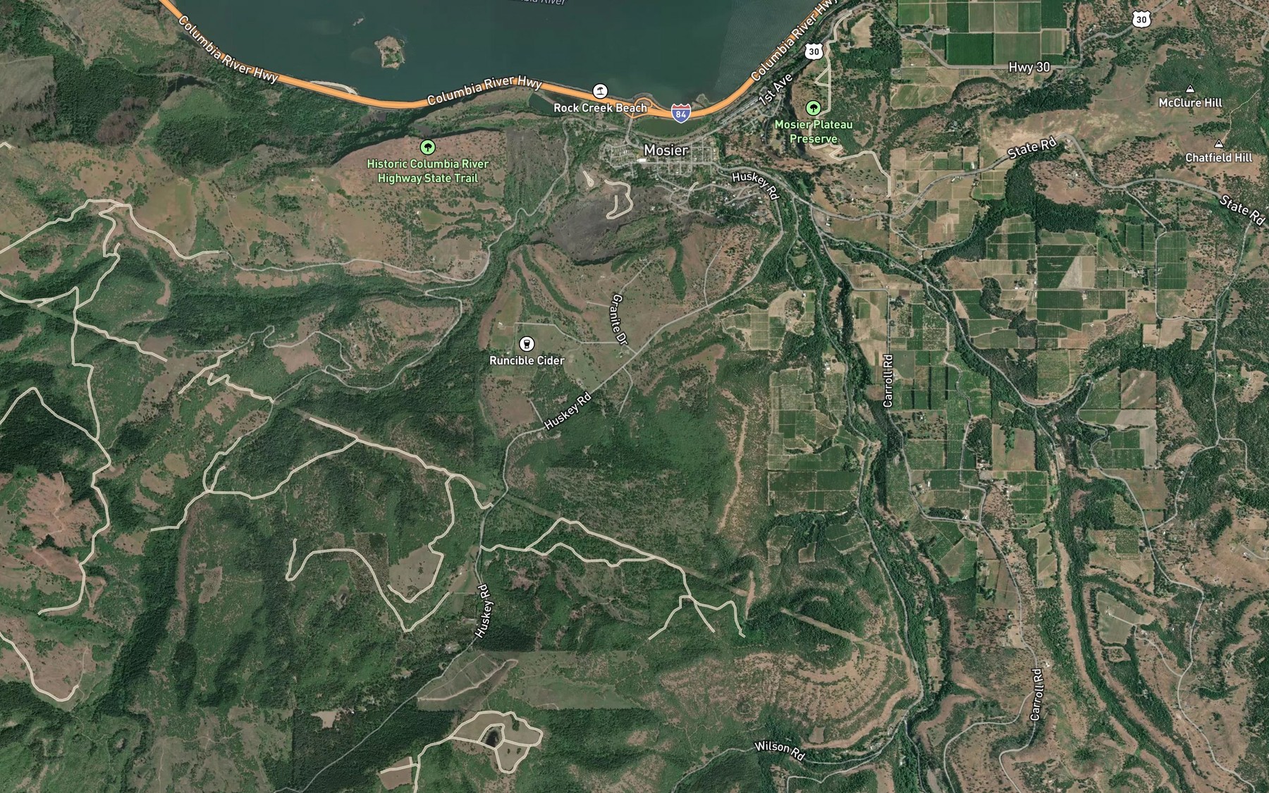 Satellite map of the Lelliot Spring