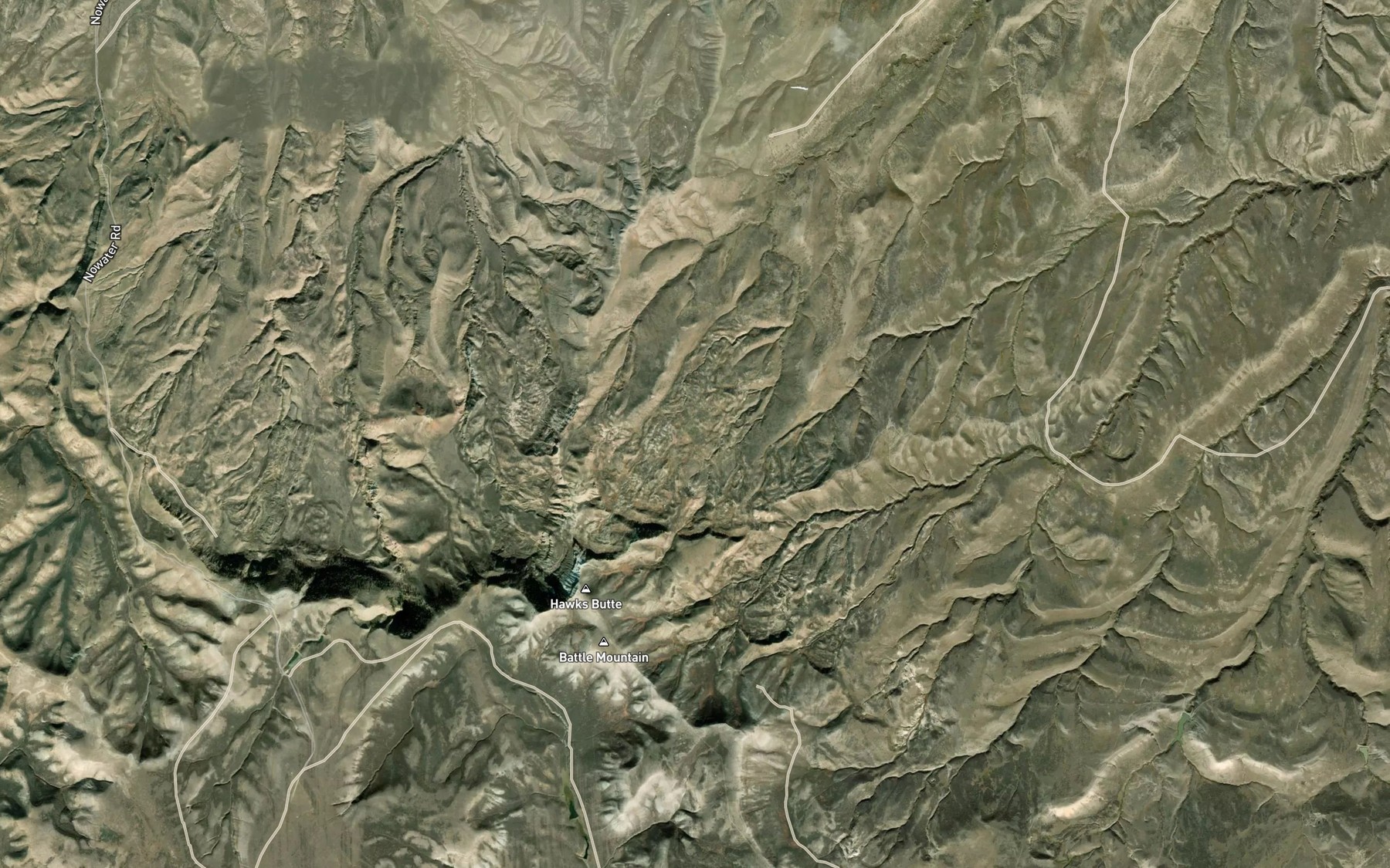 Satellite map of the Mexican Lakes