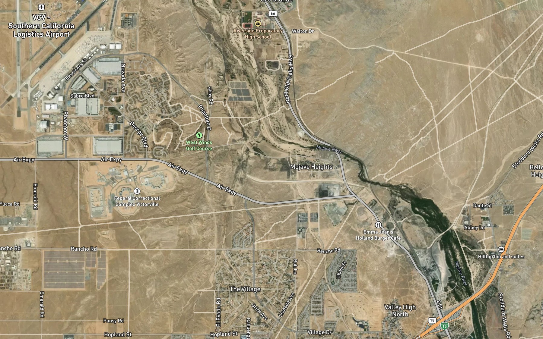 Satellite map of the Turner Springs