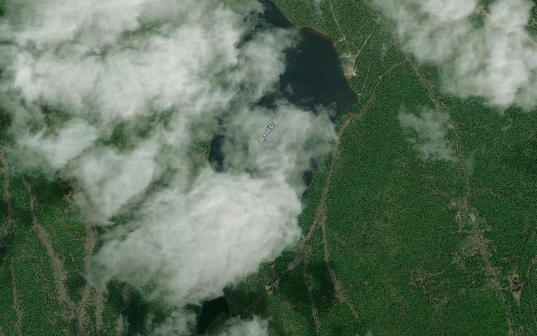 Satellite map of the Lac Rita