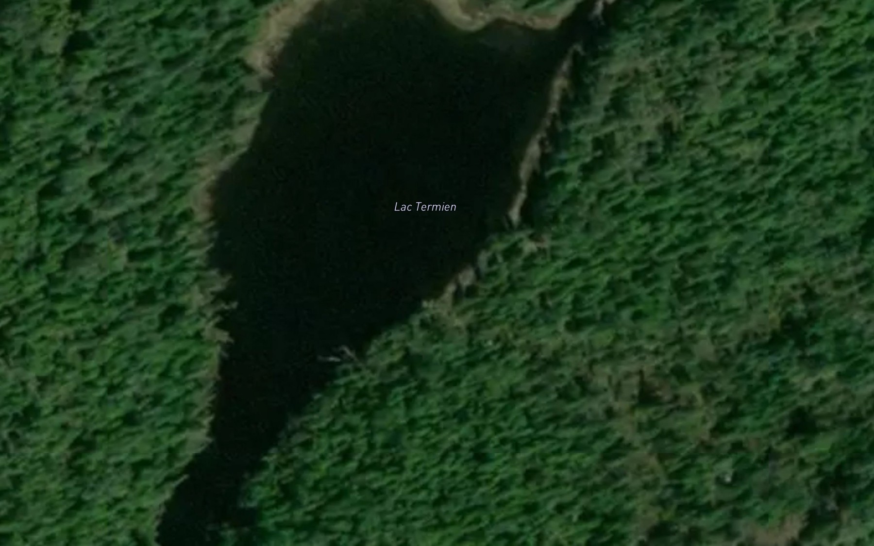 Satellite map of the Lac Termien