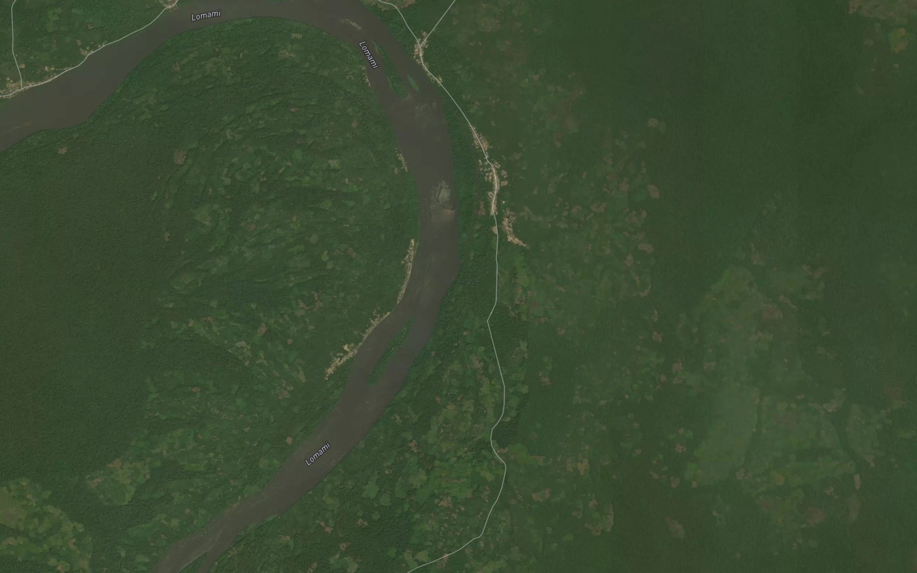 Satellite map of the Lukumete