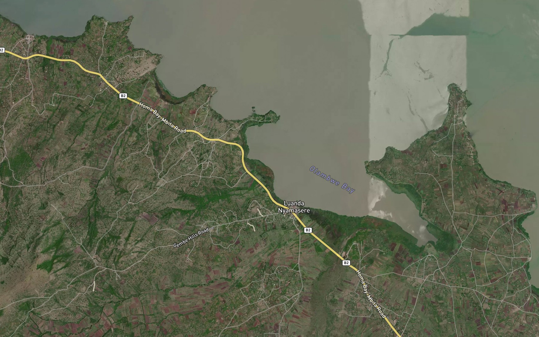 Satellite map of the Nyalala