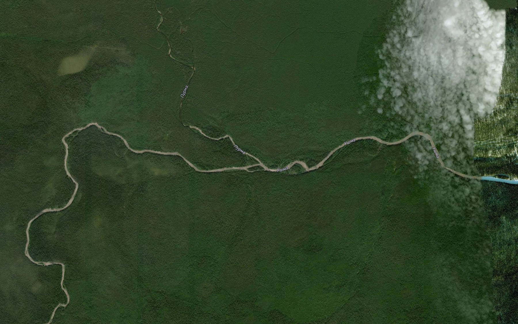 Satellite map of the Purma