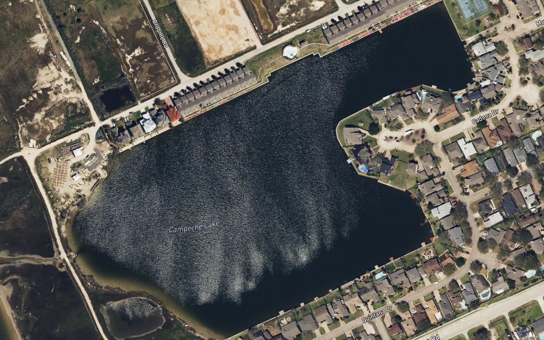 Satellite map of the Campeche Lake