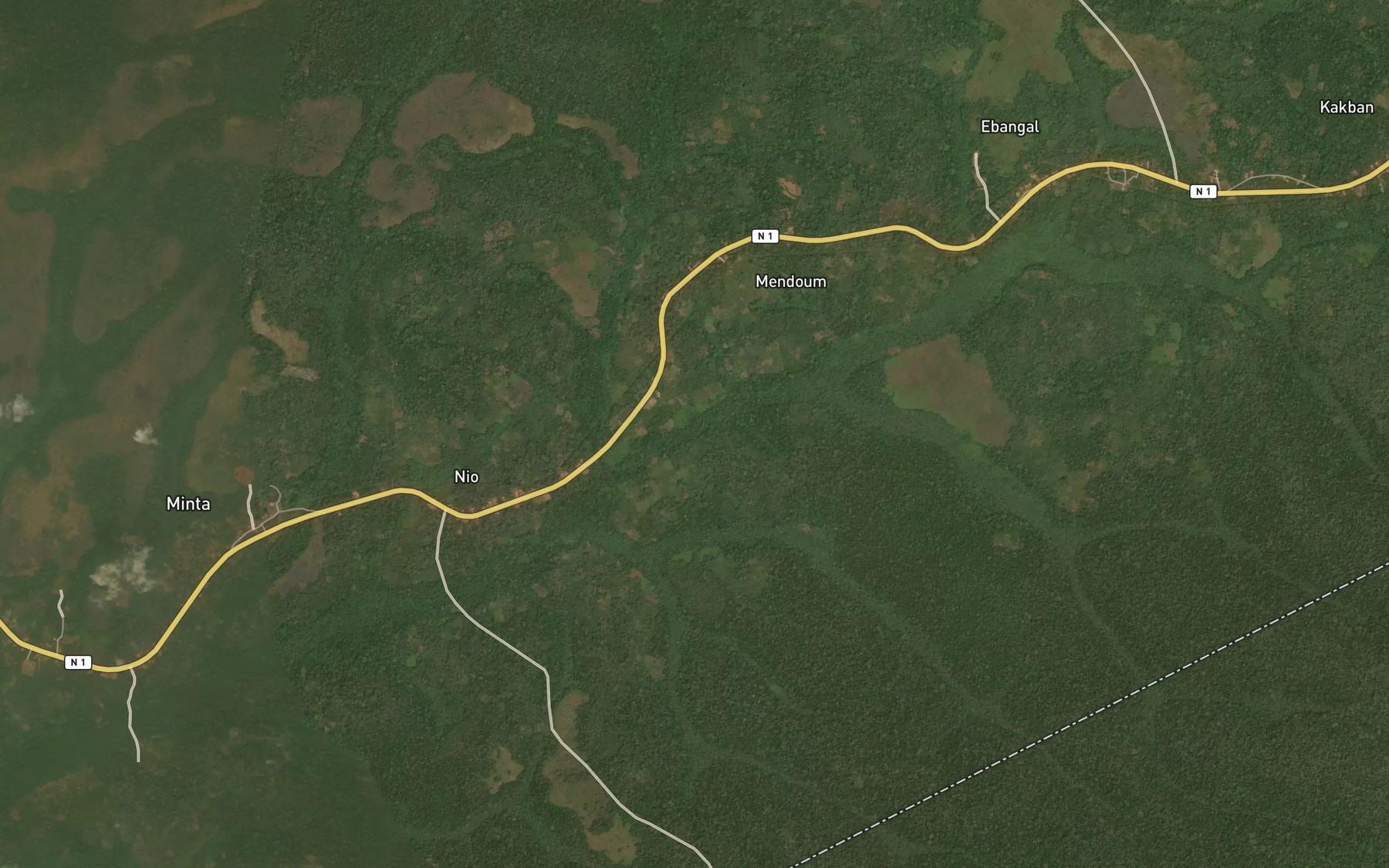 Satellite map of the Bague