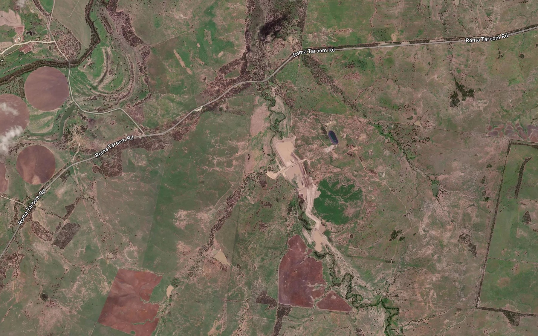 Satellite map of the Ram Creek