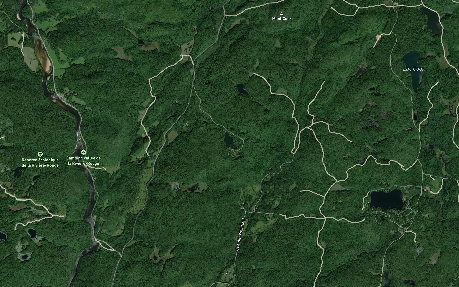 Satellite map of the Lac Loughran
