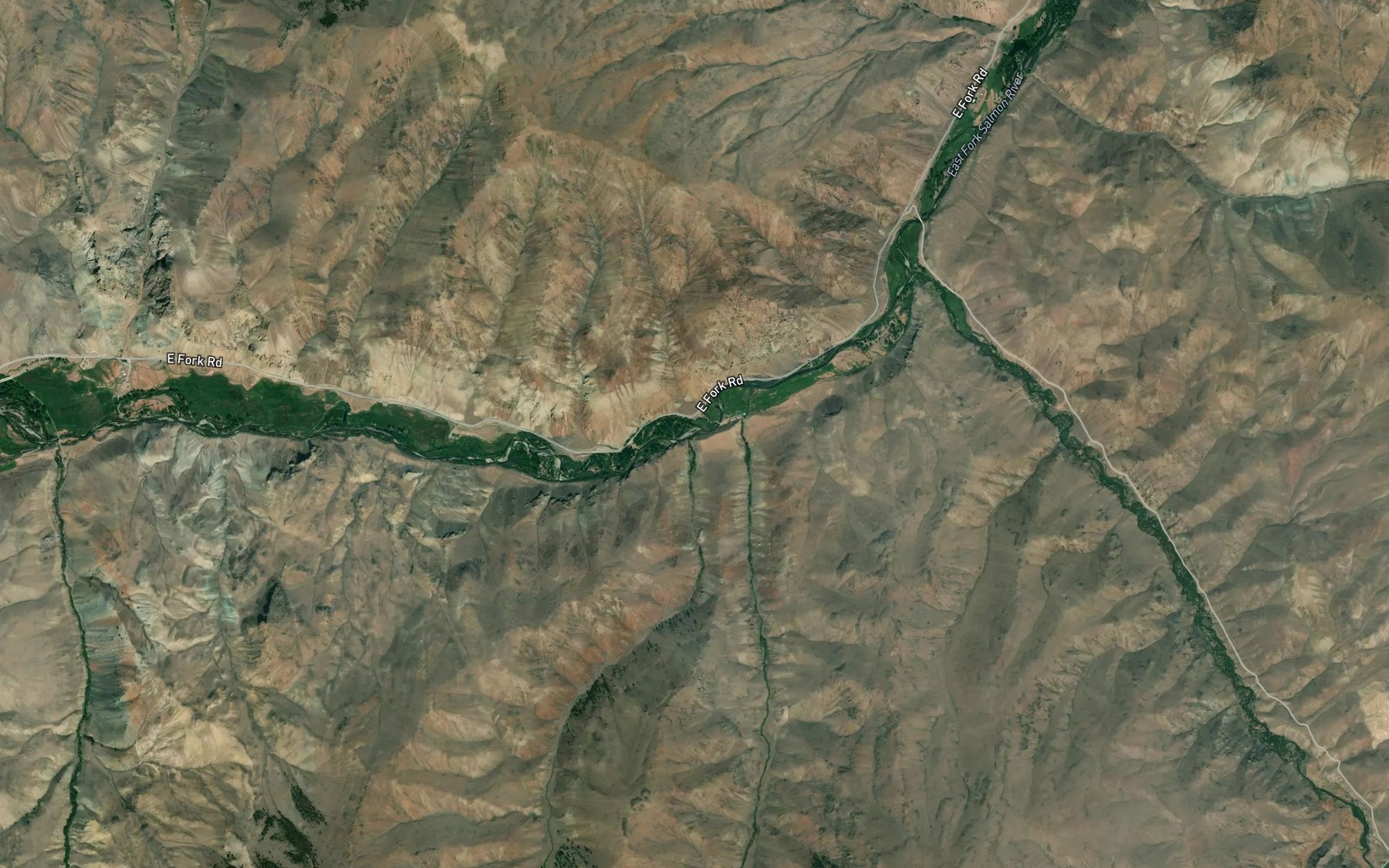 Satellite map of the Fox Creek
