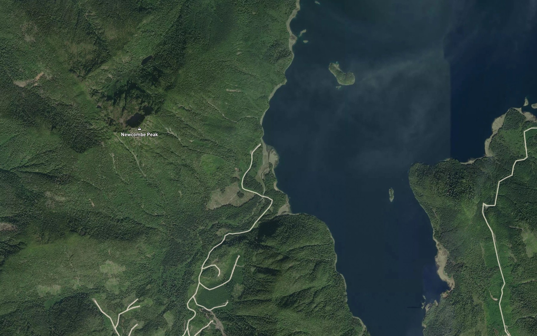 Satellite map of the Chadsey Creek