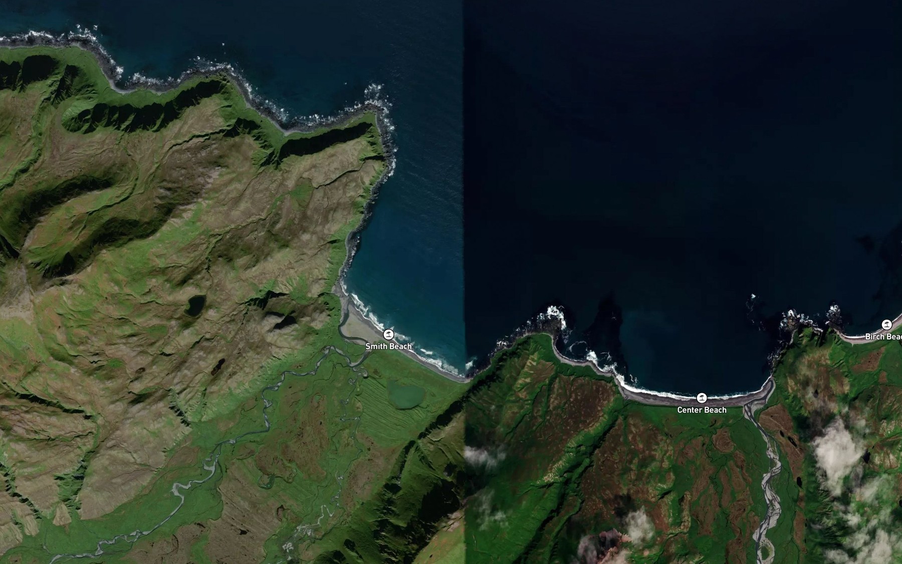 Satellite map of the Auburn Cove