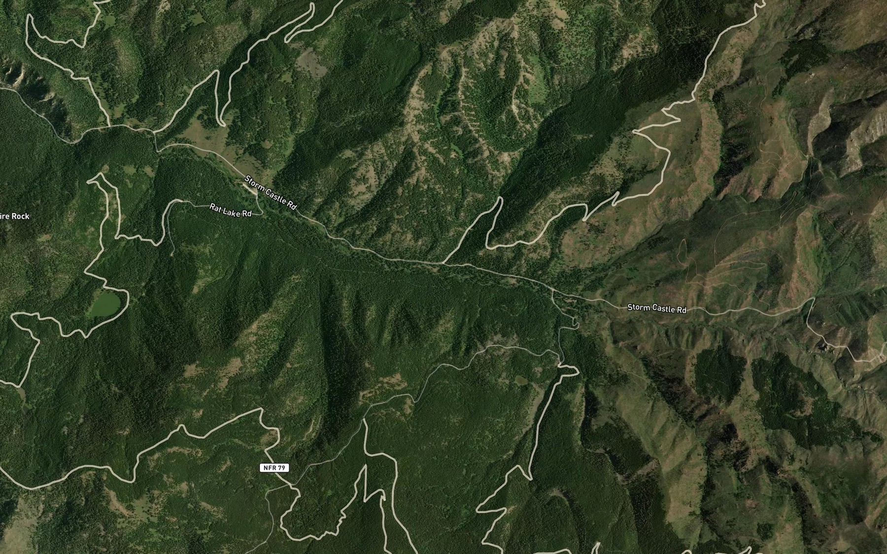 Satellite map of the Smith Creek